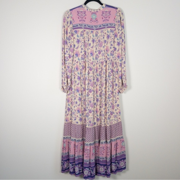 Spell & The Gypsy Portobello Road Lavender Floral Maxi Dress - Picture 10 of 13
